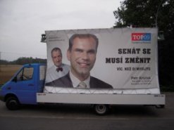 Hlavní obrázek, ke článku Cesty volebním autem TOP 09
