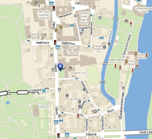 mapa Michnův palác