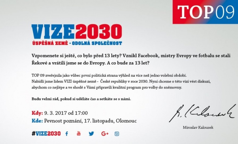 Pozvánka na roadshow VIZE 2030