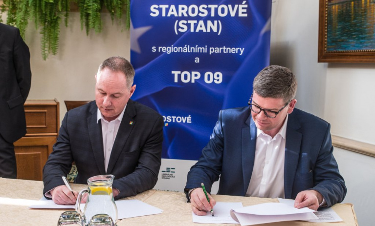 Evropská kvalita života pro všechny. Koalice STAN, regionálních hnutí a TOP 09 představila priority pro eurovolby