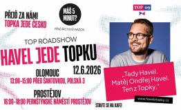 Havel jede TOPKU v Olomouci a Prostějově 12.6.