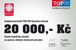 Šek pro Charitu na povodně