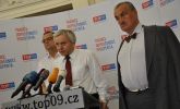 František Laudát s Miroslavem Kalouskem a Karlem Schwarzenbergem