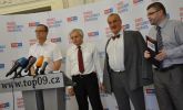 M. Kalousek, F. Laudát, K. Schwarzenberg a J. Jakob