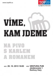 Na pivo s Karlem a Romanem