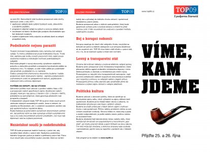 Víme, kam jdeme (programový leták)