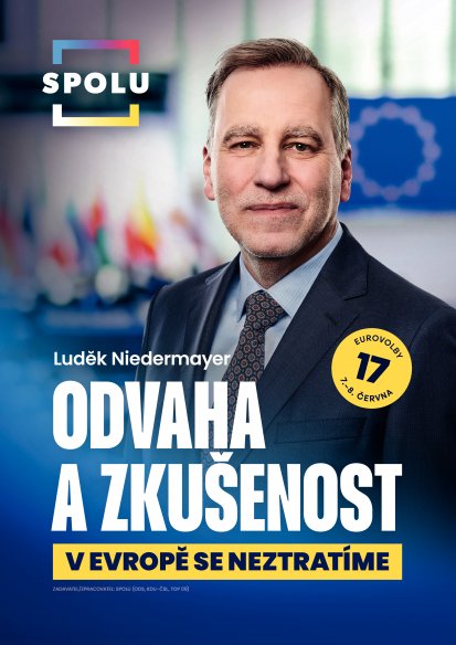 Plakát A4 Odvaha a zkušenost Luděk Niedermayer