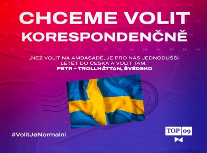 Chceme volit korespondenčně - Petr, Švédsko