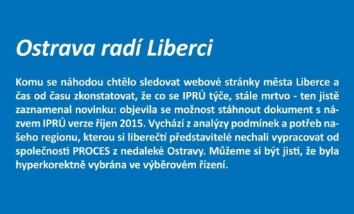 Ostrava radí Liberci