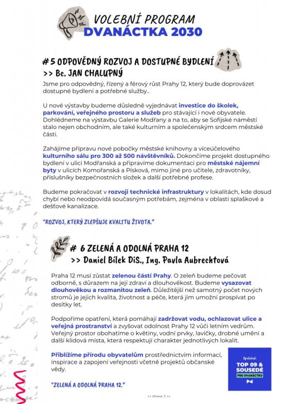 Volební program 3 Volební program 3
