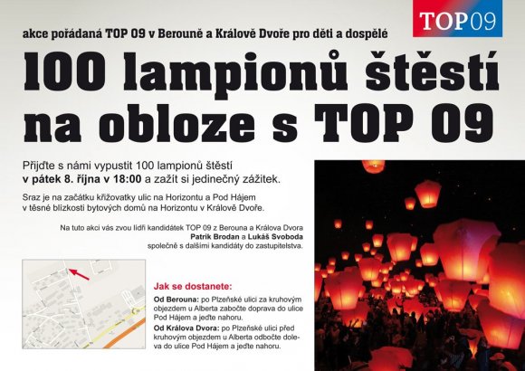 100 lampionů štěstí, 8.10.2010