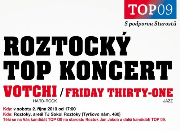Roztocký TOP koncert, 2.10.2010