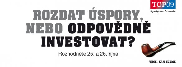 Rozdat úspory, nebo odpovědně investovat? (úvodní fotka pro timeline na Facebooku)