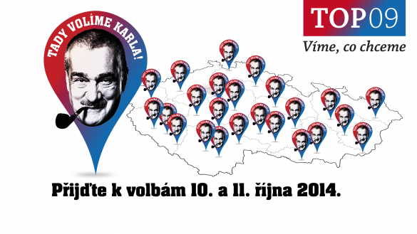 Přijďte k volbám 10. a 11. října 2014 (úvodní fotka pro Google+ profil)