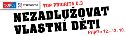 Top priorita č. 3. Nezadlužovat vlastní děti