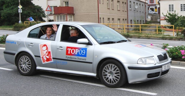 TOP 09 pod strakonickým pivovarem