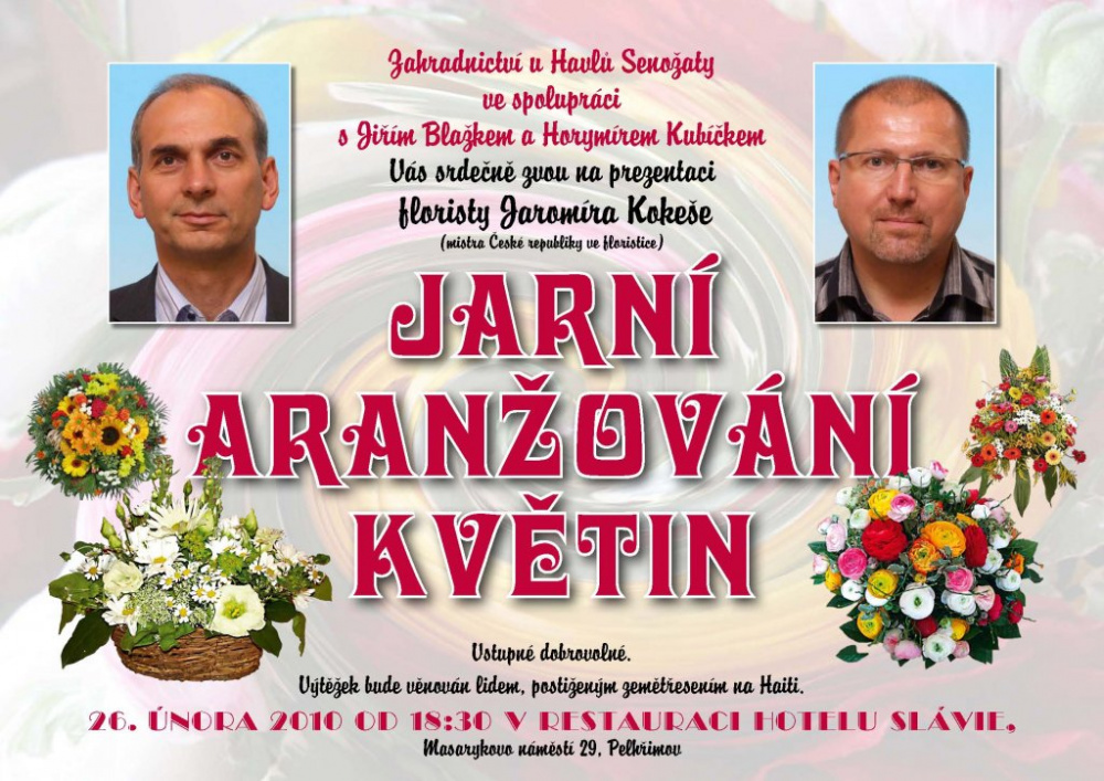 Jarní aranžování květin