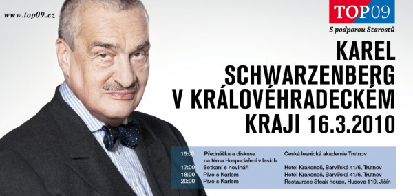 Karel Schwarzenberg v Královéhradeckém kraji