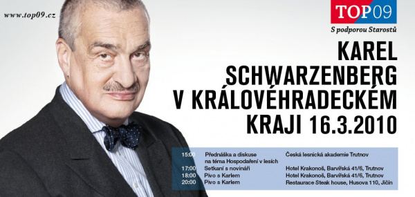 Karel Schwarzenberg v Královéhradeckém kraji