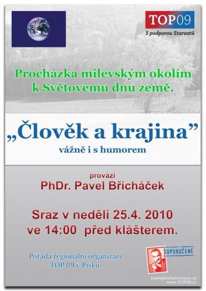 Procházka milevským okolím k Světovém dnu země
