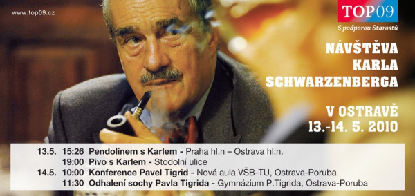 Návštěva Karla Schwarzenberga v Ostravě