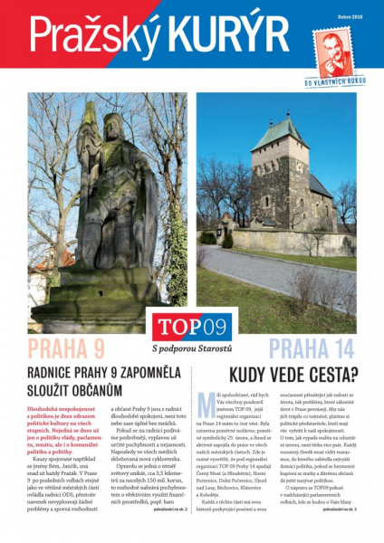 Pražský kurýr na webu