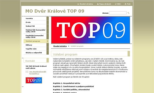 Nová www prezentace MO ve Dvoře Králové nad Labem