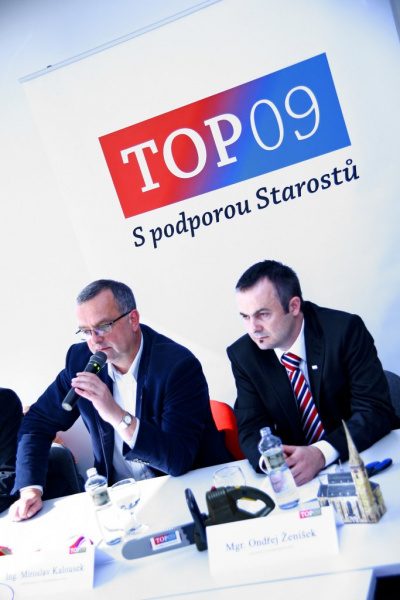 Volební kampaň TOP 09 v Plzeňském kraji odstartoval Miroslav Kalousek