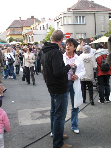 Nina Nováková na Mělnickém vinobraní