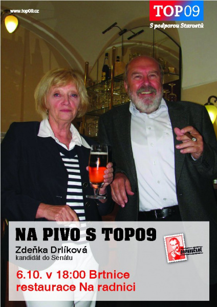 Na pivo s TOPkou v Brtnici, 6.10.2010