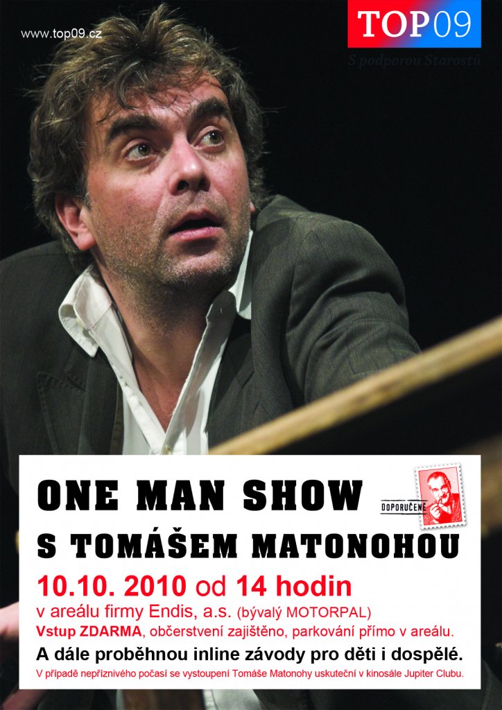 ONE MAN SHOW s Tomášem Matonohou