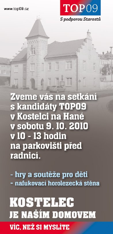 Setkání s kandidáty v Kostelci na Hané