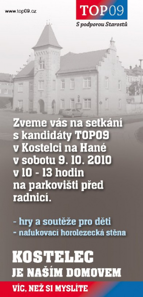 Setkání s kandidáty v Kostelci na Hané