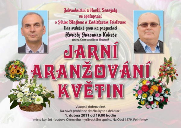 Jarní aranžování květin