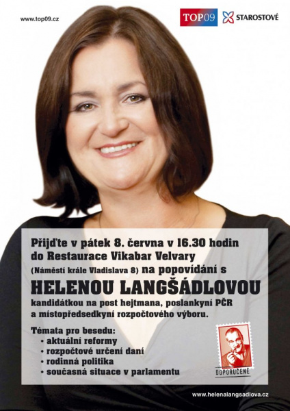 Pozvánka na popovídání s Helenou Langšádlovou
