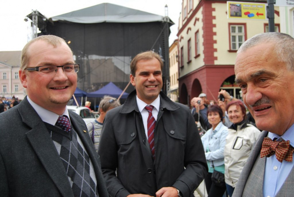 S Karlem Schwarzenbergem v Táboře