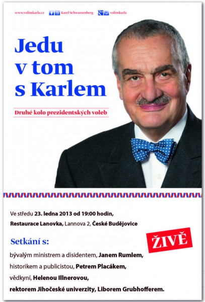 Jedu v tom s Karlem v Budějovicích
