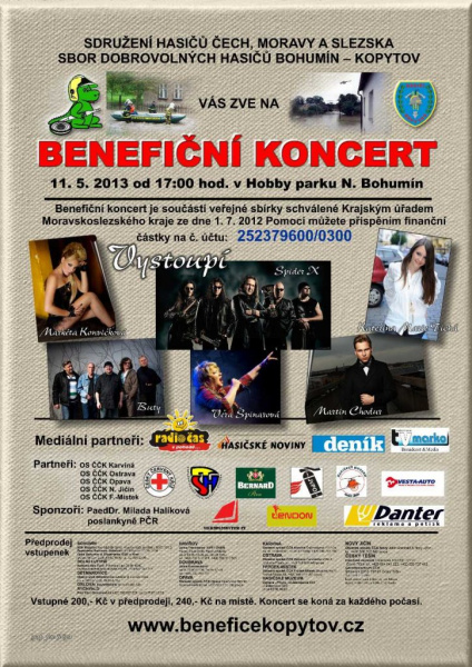 Benefiční koncert Bohumín - Kopytov