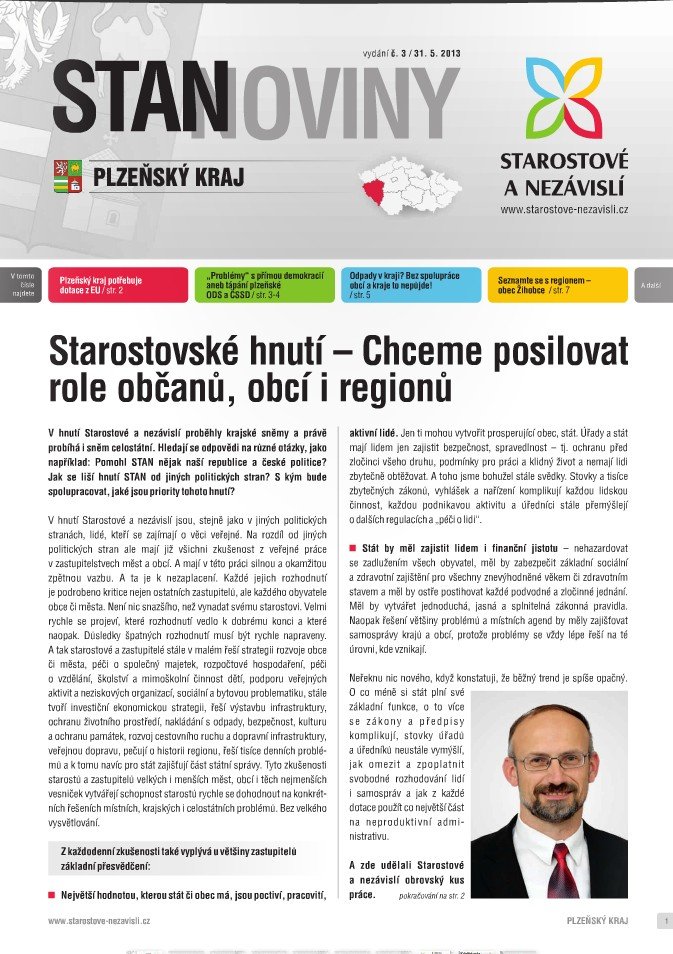 Květnové STANoviny