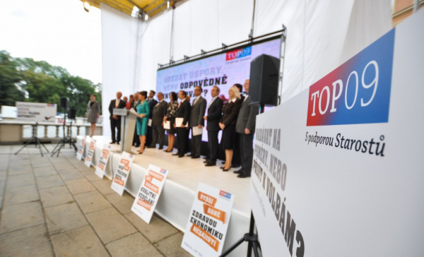 TOP 09 získá z kandidátek 3 miliony, rozdělí je krajům