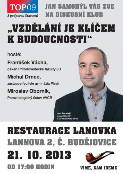 Diskuzní klub s tématem Vzdělání je klíčem k budoucnosti