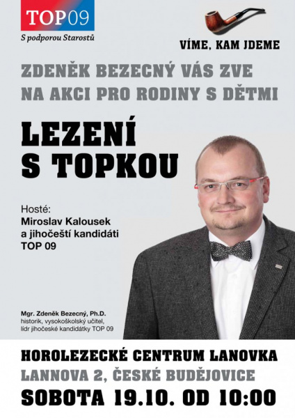 S TOPkou na horolezeckou stěnu