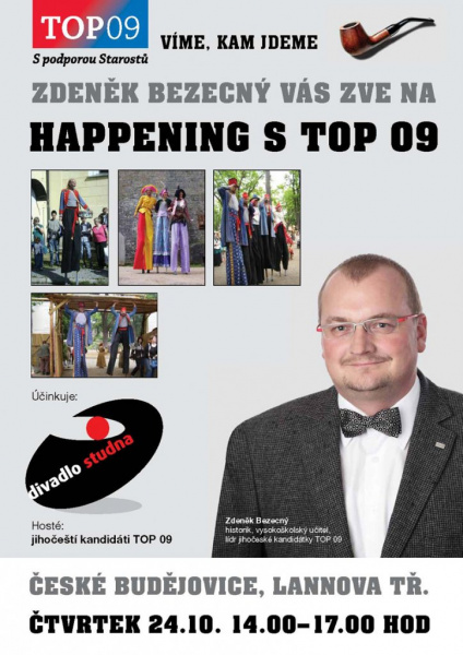 Zdeněk Bezecný Vás zve na Happening s TOP09