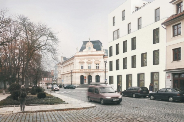 Na bývalém pozemku pošty by mohl vyrůst polyfunkční dům s obchody, kancelářemi, byty i parkovištěm