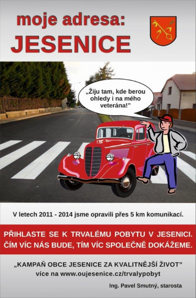 Moje adresa: JESENICE