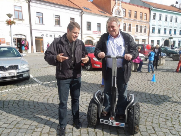 Kandidát do Senátu Jiří Havlíček ve Velkém Meziříčí