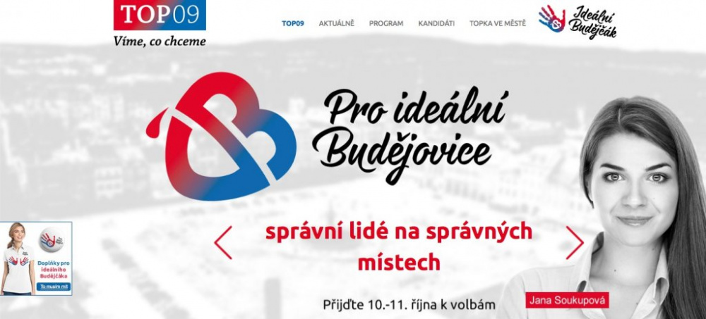 Volební stránky TOP09 České Budějovice