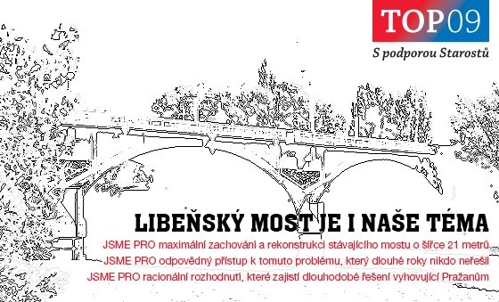 TOP 09 - Libeňský most je i naše téma