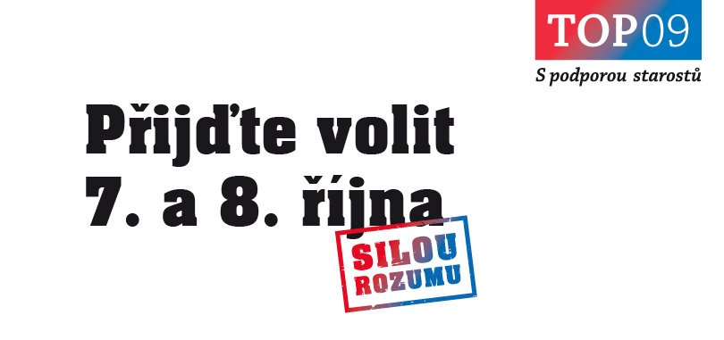 Přijďte volit 7. a 8. října