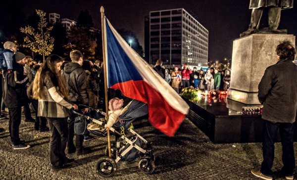Zlínská TOP 09 uctila památku 28. října